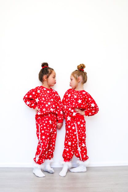 Red & white Stars - Lounge Set
