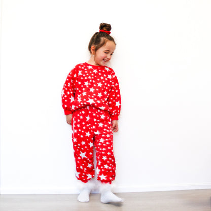 Red & white Stars - Lounge Set