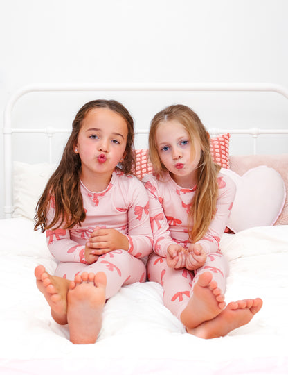 Pink bow PJs