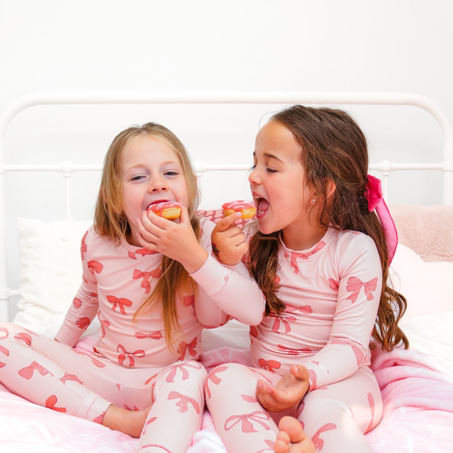 Pink bow PJs