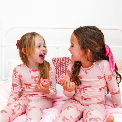 Pink bow PJs