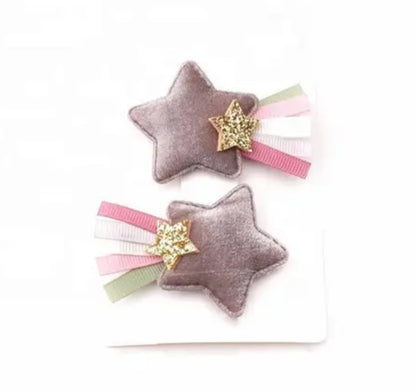 Star hair clips