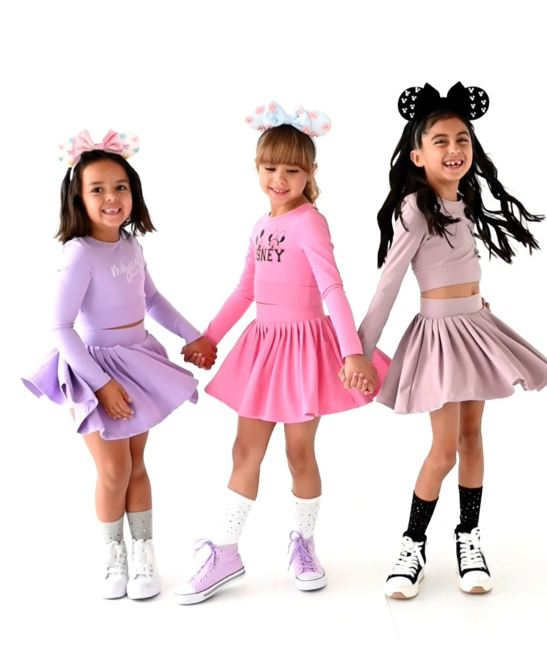 Muted purple mouse athletic set