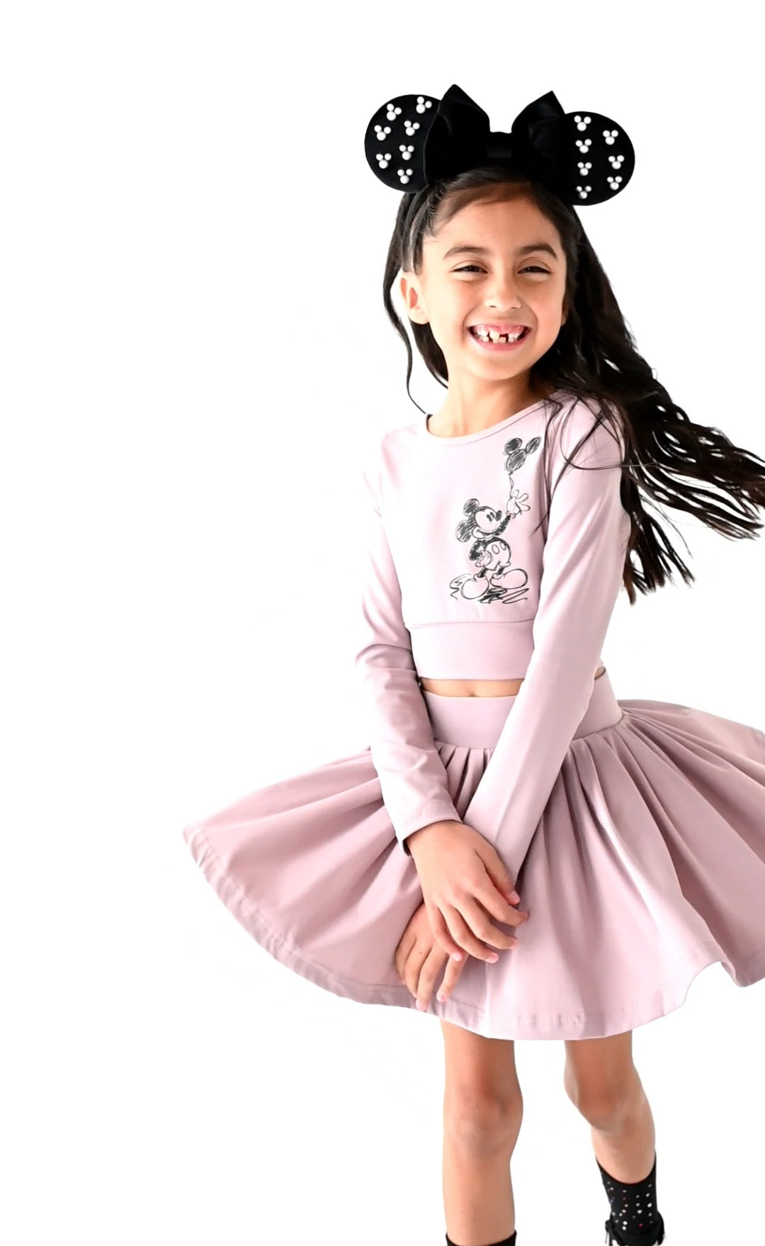 Muted purple mouse athletic set