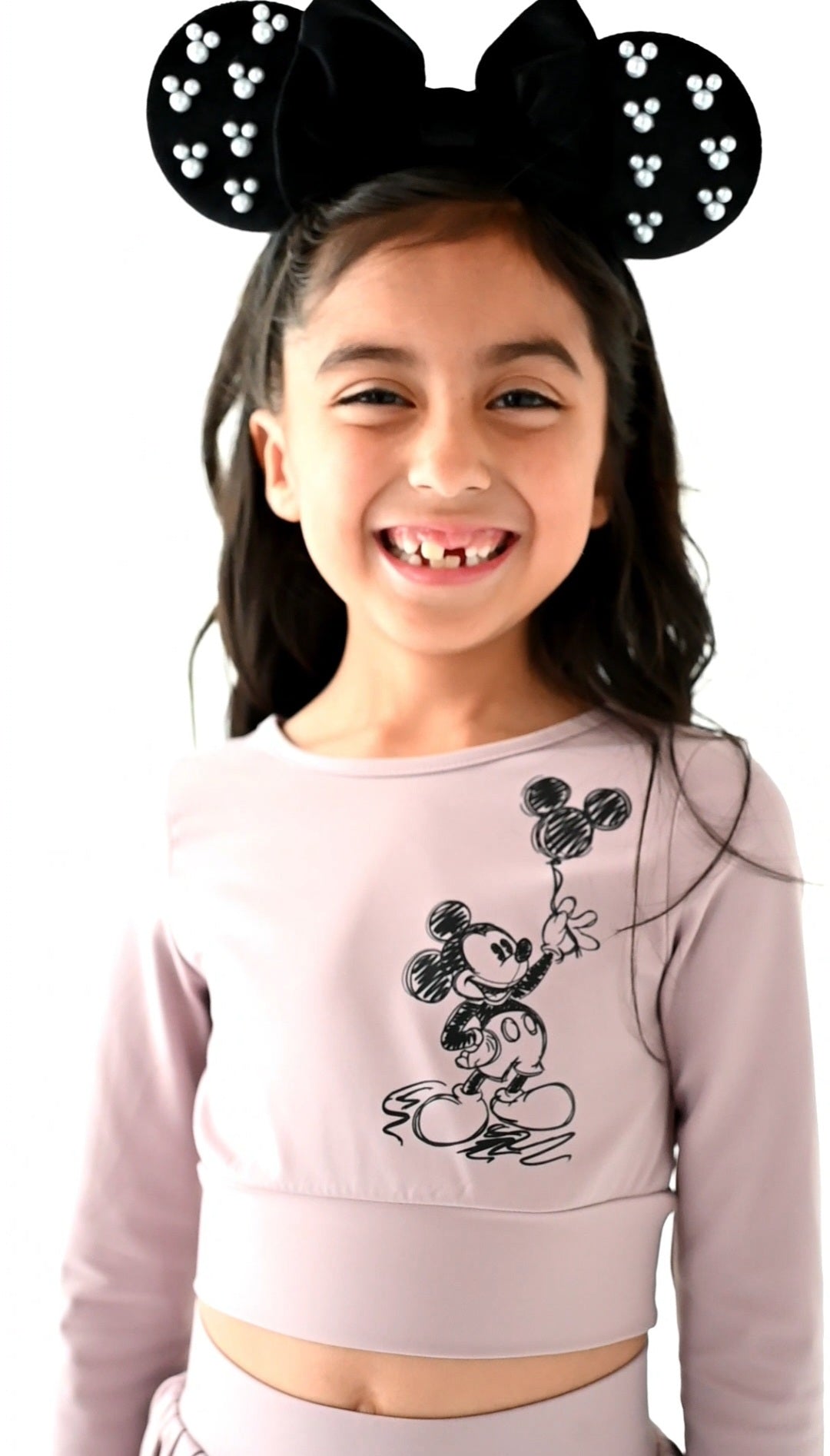 Muted purple mouse athletic set