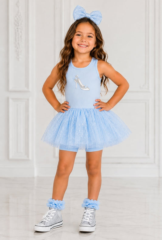 Blue Fancy Athletic Romper