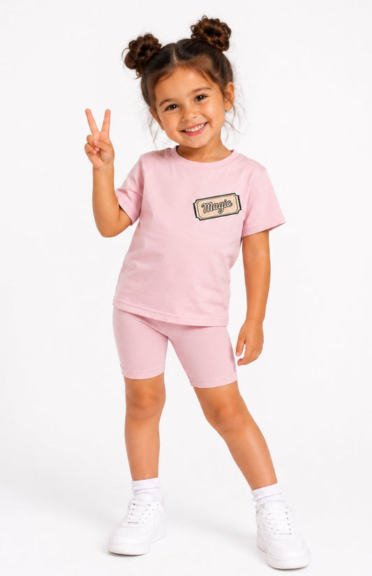 Magical pink casual set