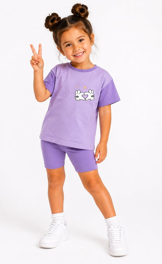 Magical purple casual set
