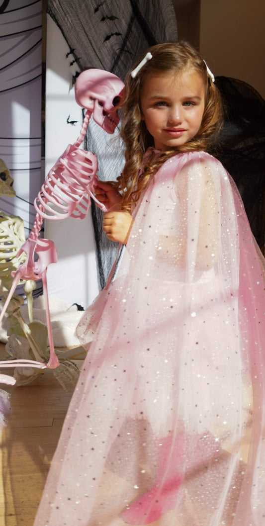 Pink Sleevless Skeleton romper
