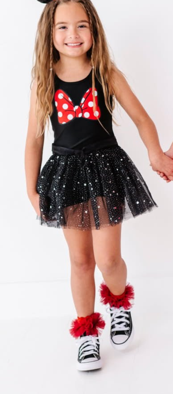 Black Fancy Athletic Romper