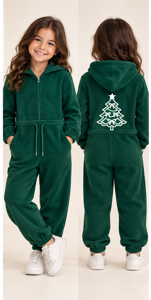 Green tree romper