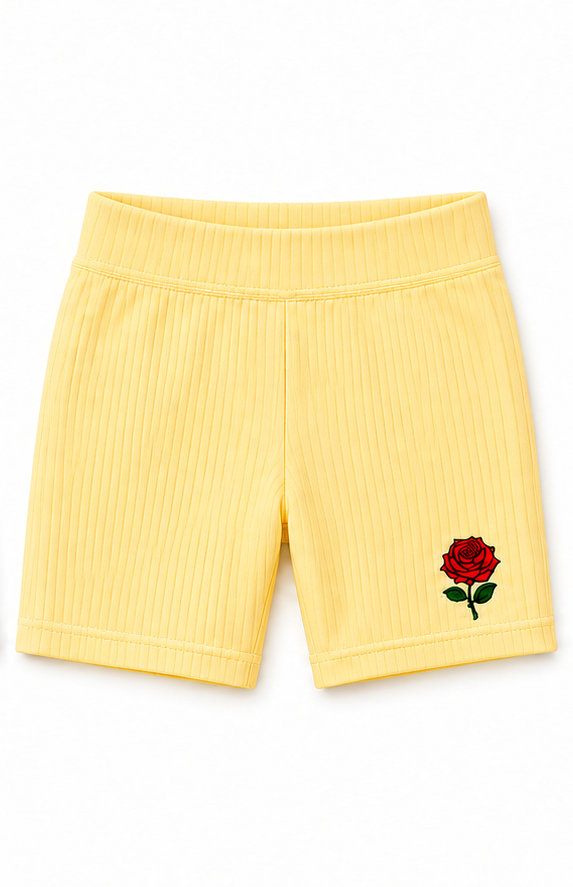 Pale Yellow bike shorts