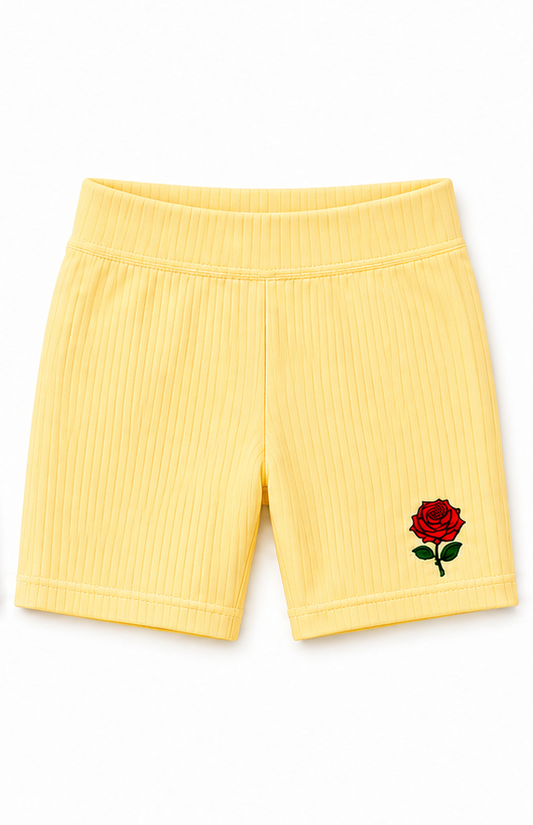 Pale Yellow bike shorts
