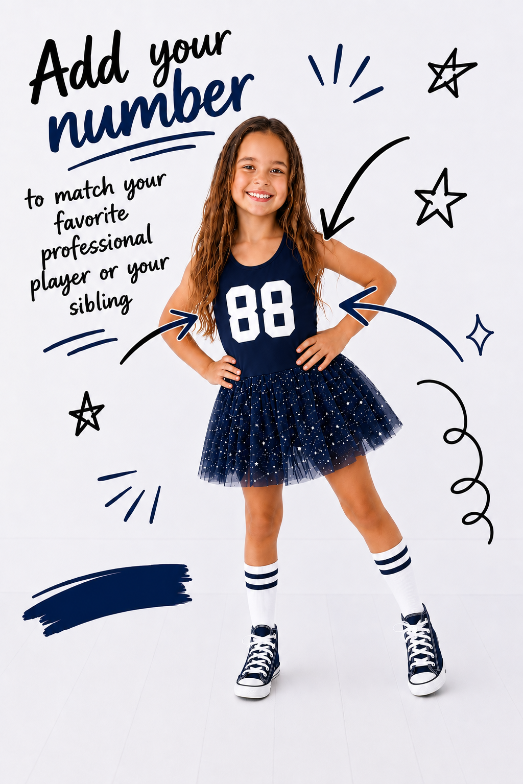 Navy blue varisty romper
