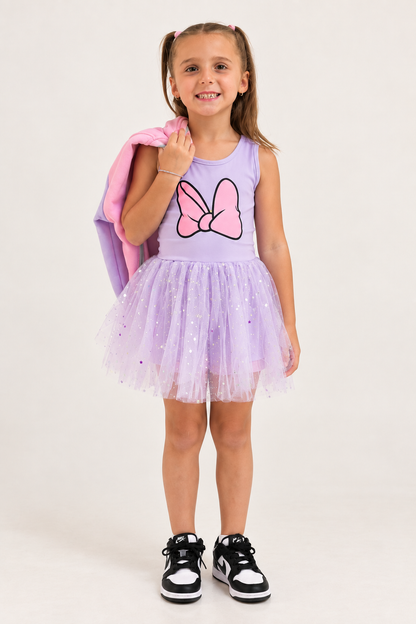 Purple Fancy Athletic Romper